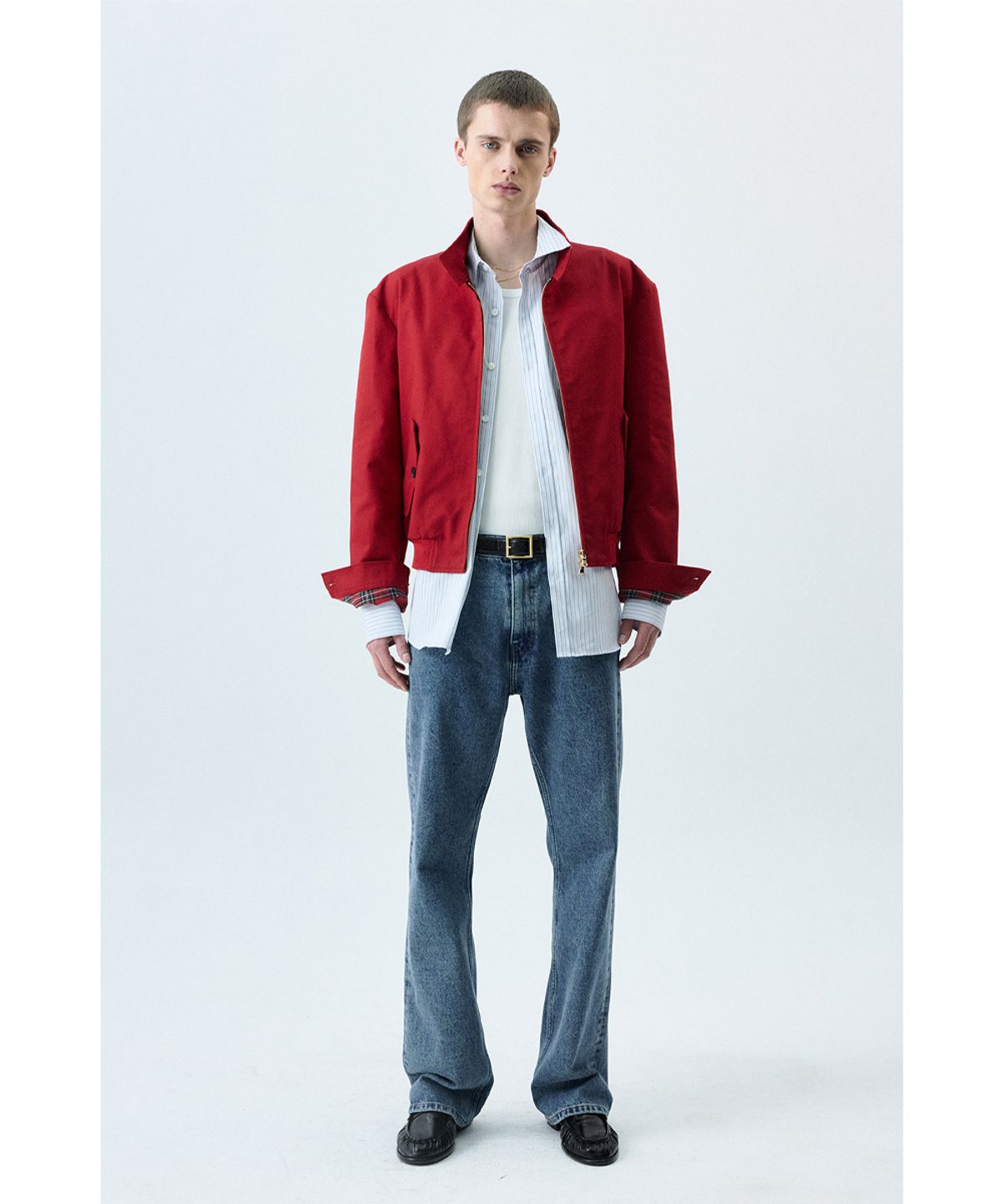 세비지(SAVAGE) Straight Fit Denim Jeans - Blue