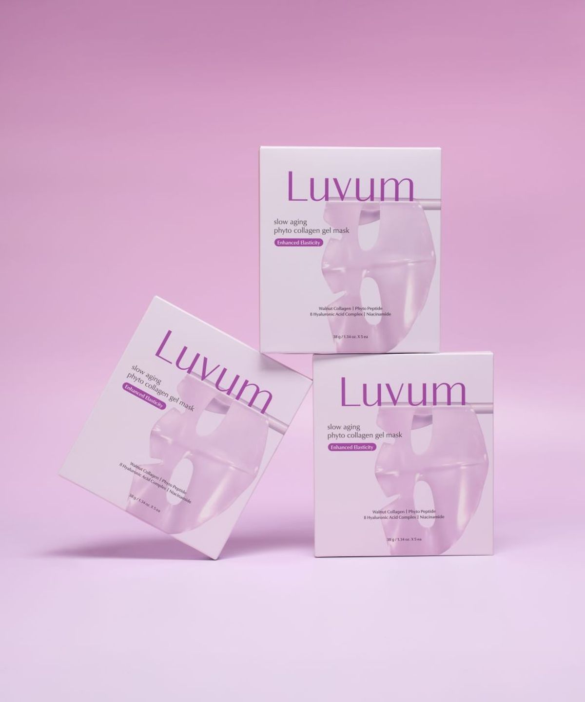 러븀(LUVUM) [쿨링탄력 겔 마스크 세트] 울릉도 해양수 PDRN 쿨링 겔 마스크 2개 묶음 + 피토 콜라겐 겔 마스크 1개 (총 15매)