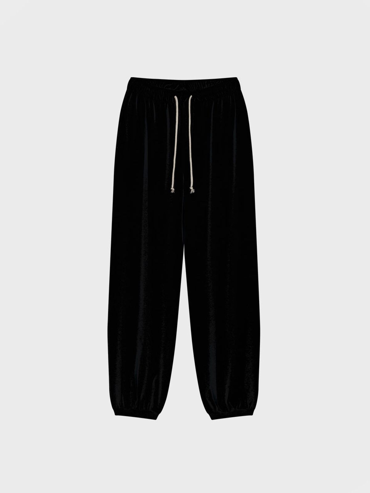 비수스(VISUS) Velvet Jogger Sweatpants_Black