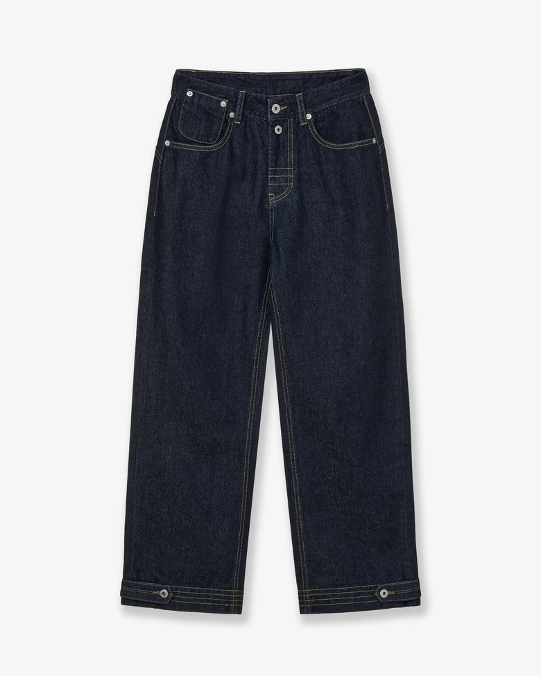 CURVE DENIM PANTS [INDIGO]