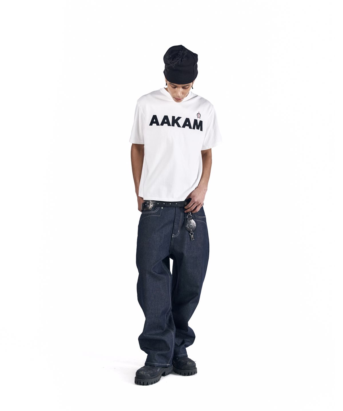 아캄(AAKAM) AKM Horse Half Top (White)