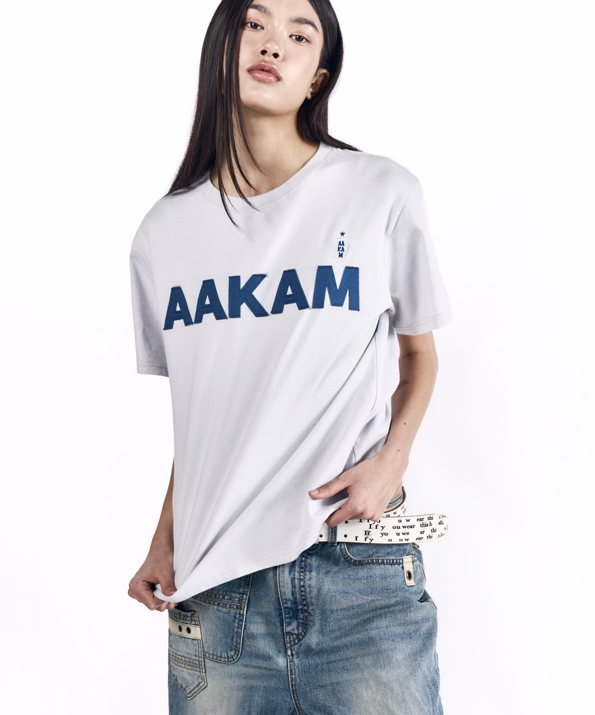 아캄(AAKAM) AKM Horse Half Top (Blue)