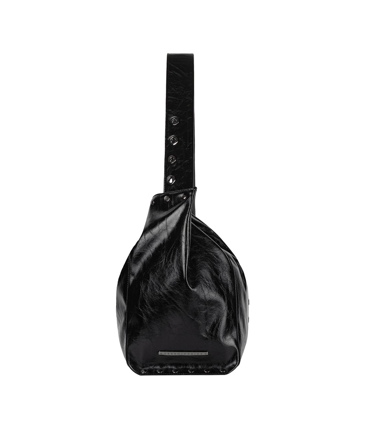 트리밍버드(TREEMINGBIRD) Soft Studded Big Shoulder Bag [ Black ]