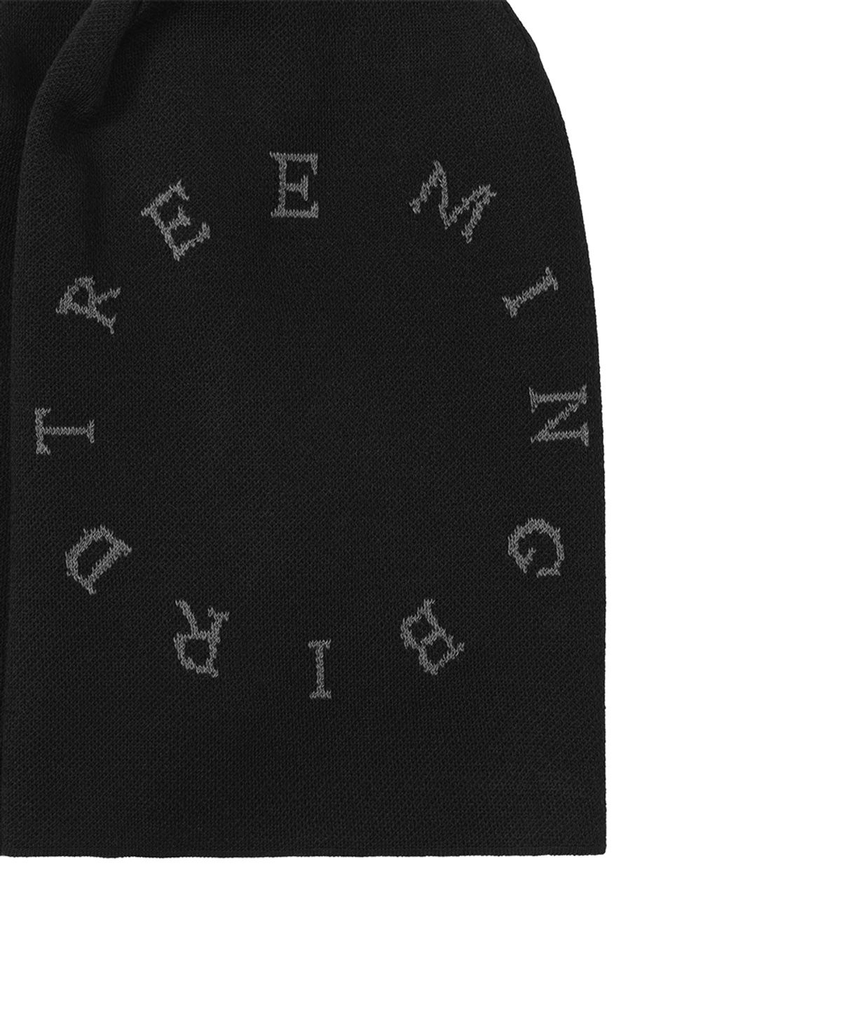 트리밍버드(TREEMINGBIRD) Circle Logo Beanie [ Black ]