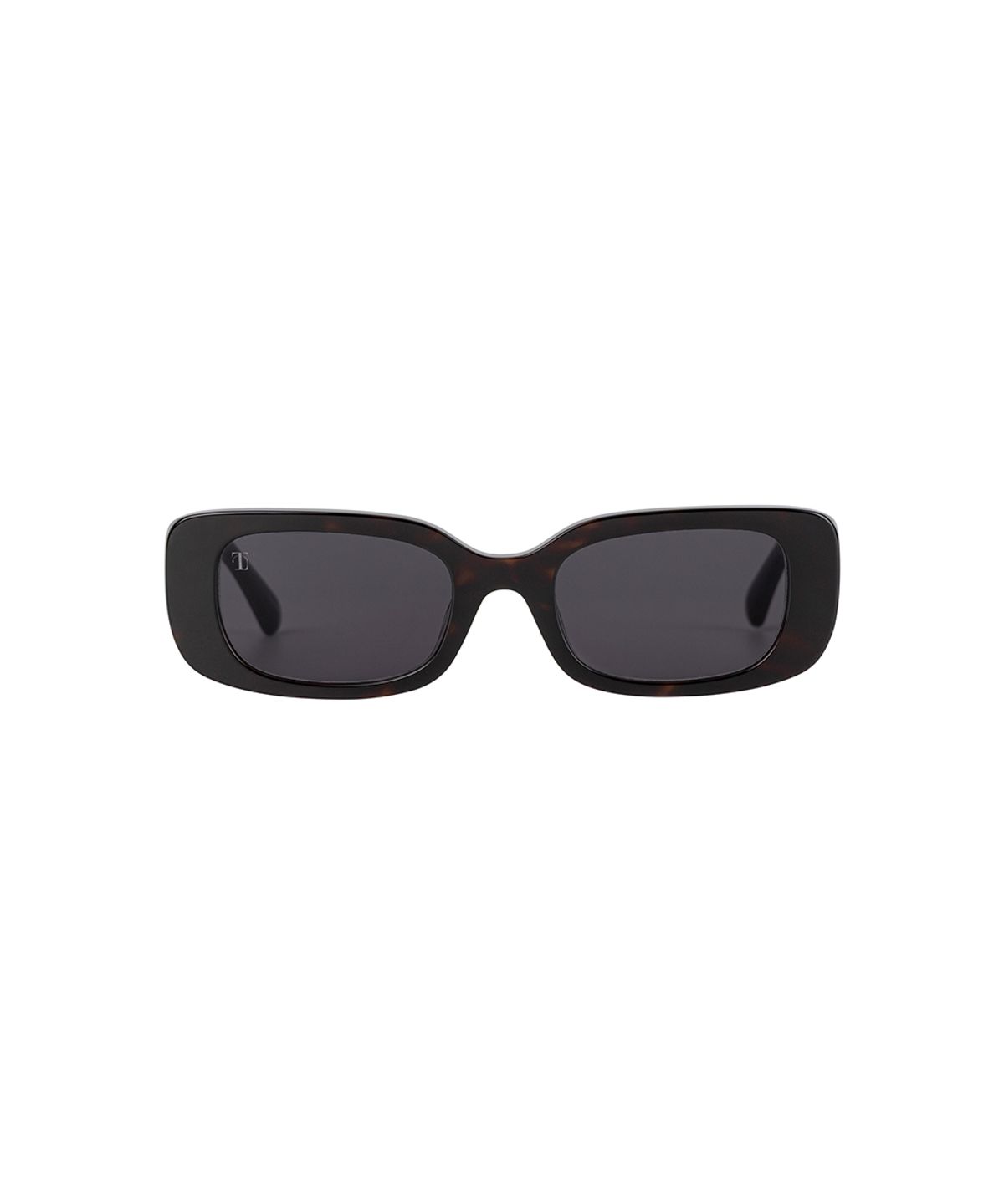 트리밍버드(TREEMINGBIRD) Classic Rectangle Sunglasses [ Brown ]