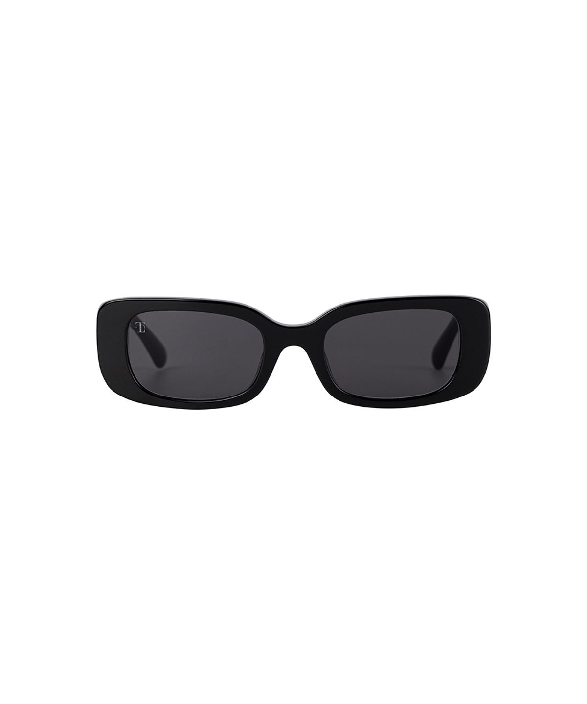 트리밍버드(TREEMINGBIRD) Classic Rectangle Sunglasses [ Black ]