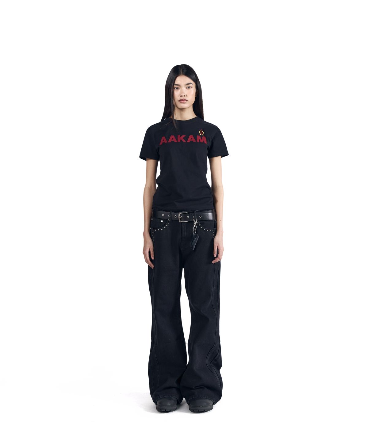 아캄(AAKAM) AKM Horse Half Top (Black)