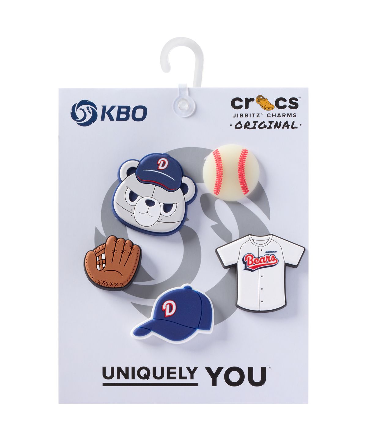 크록스(CROCS) KBO 두산 베어스 지비츠™ 참 5개 세트​ / 10019721