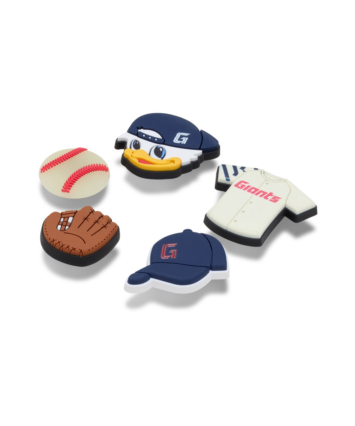 크록스(CROCS) KBO 롯데 자이언츠 지비츠™ 참 5개 세트​ / 10019727