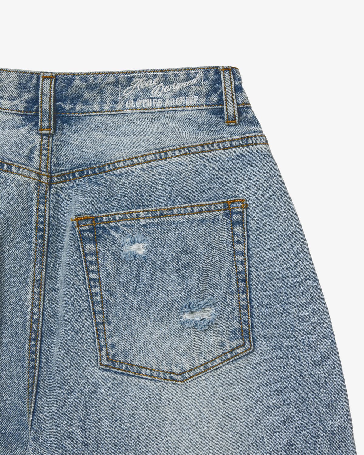 에이이에이이(AEAE) FLOWER PATCHWORK DENIM PANTS [LIGHT BLUE]