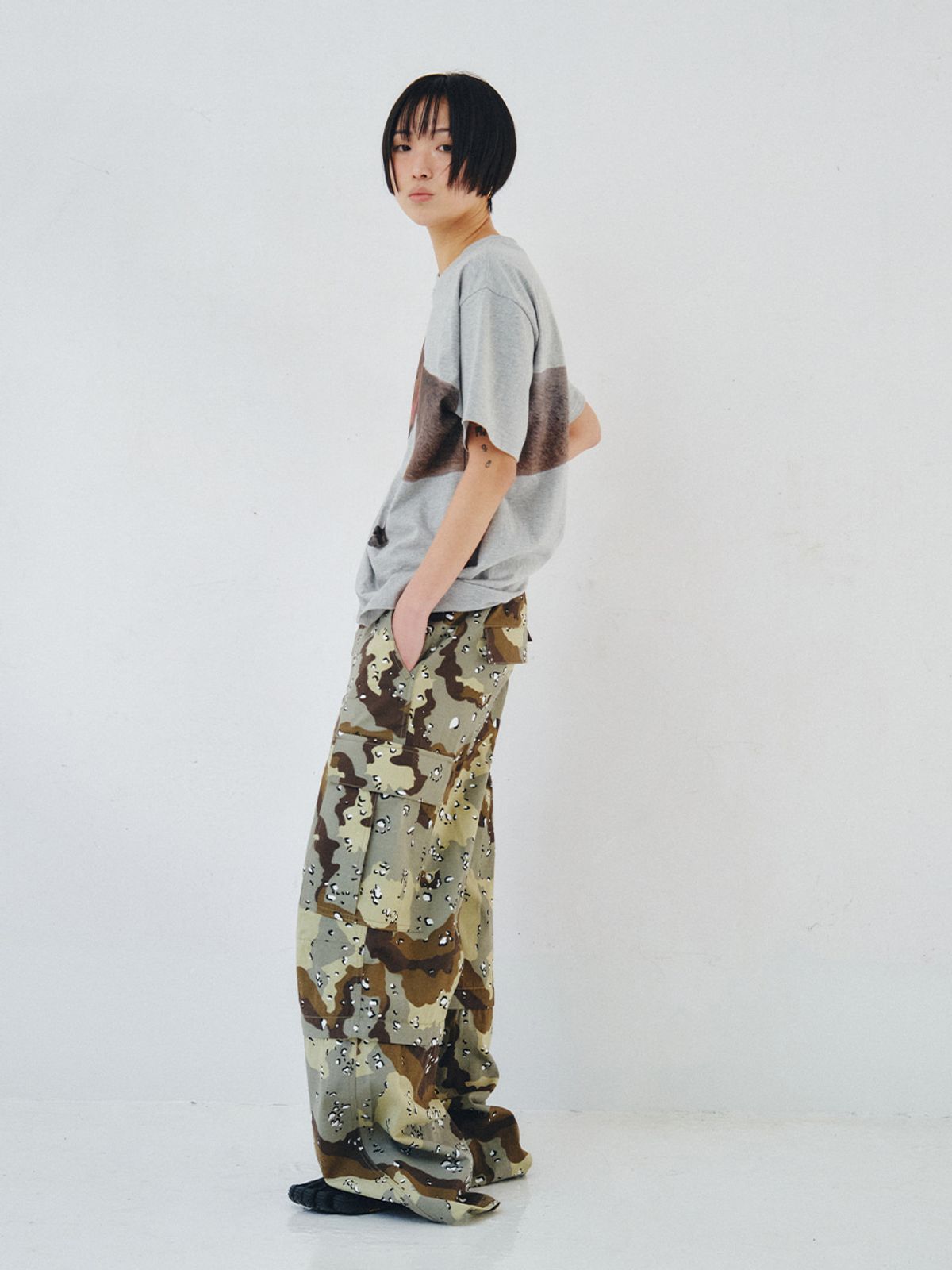 플리즈프로젝트(PLZPROJECT) 2-WAY CONVERTIBLE PANTS, CHOCOCHIP CAMO