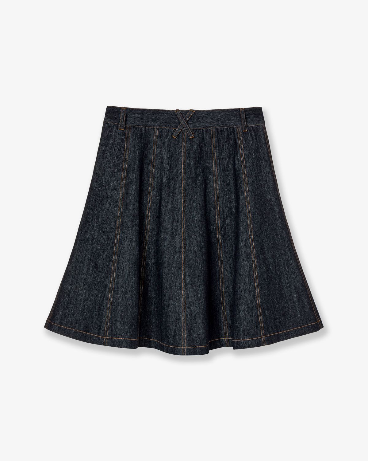 에이이에이이(AEAE) FLARE DENIM SKIRT [INDIGO]