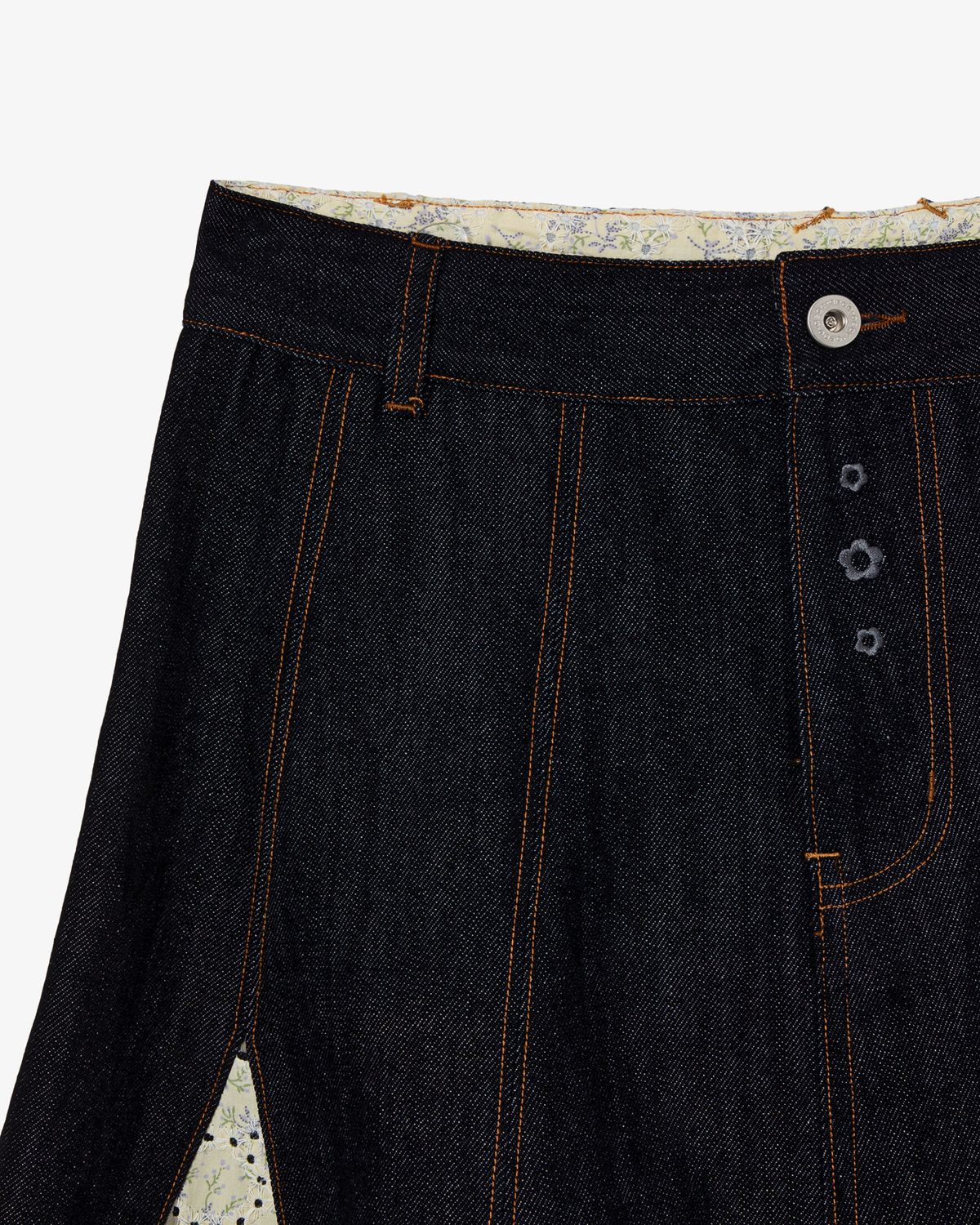 에이이에이이(AEAE) FLARE DENIM SKIRT [INDIGO]