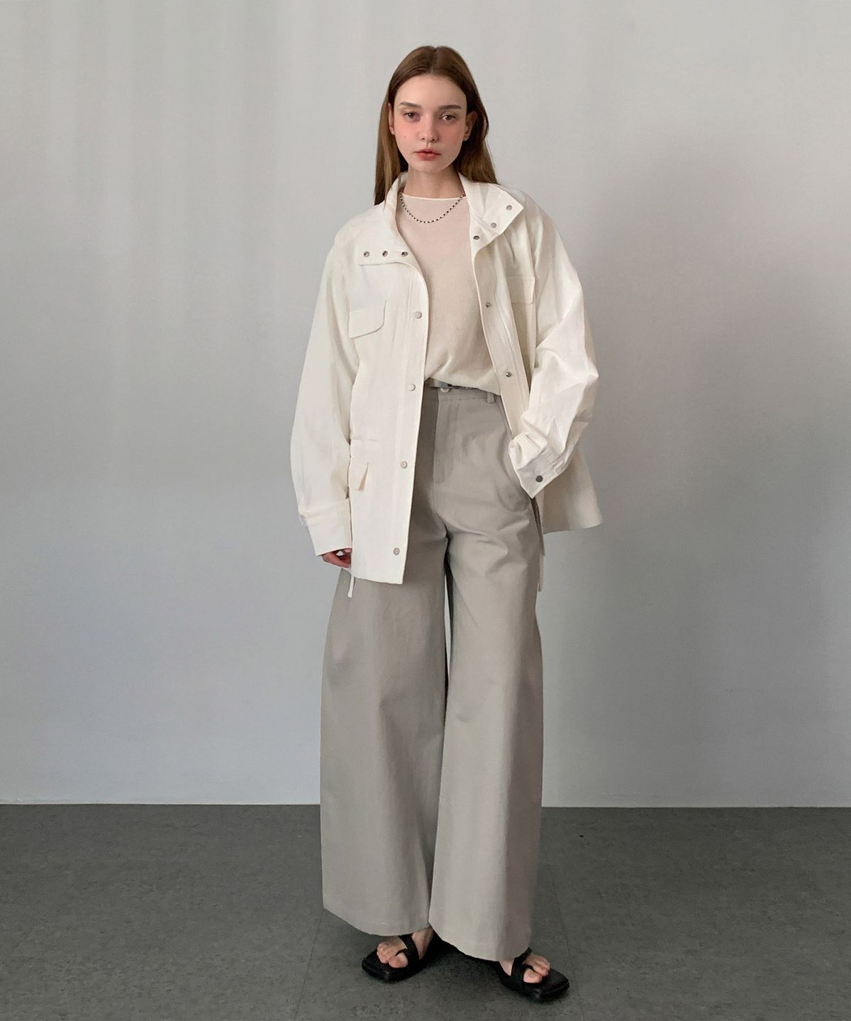 바스카라(VASCARA) Out Pocket String Jacket (3colors)