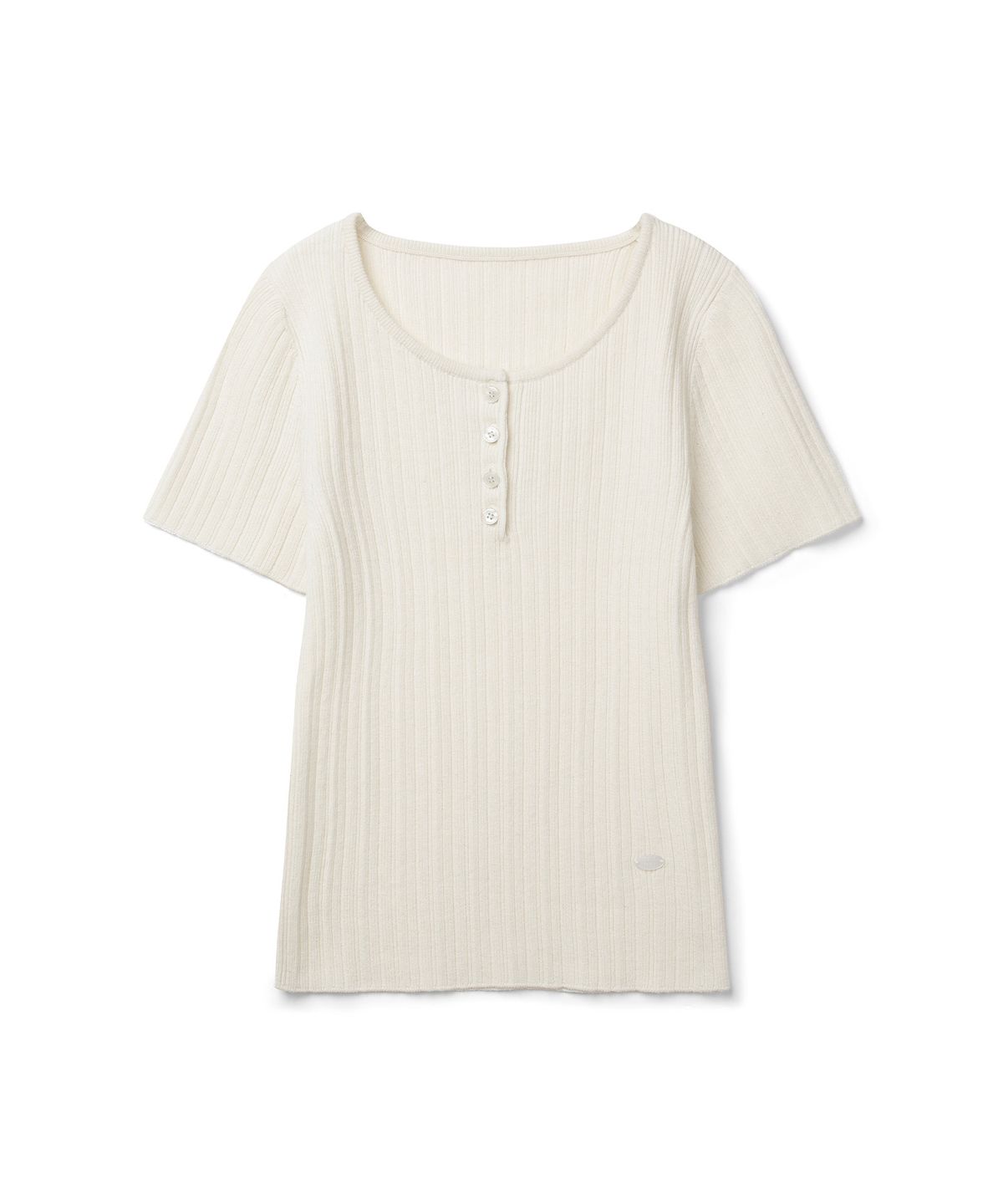 커스텀어클락 우먼(COSTUMEOCLOCK WOMAN) [ITALY] 슬림 헨리넥 골지 하프 니트 5 COLOR COWKT011