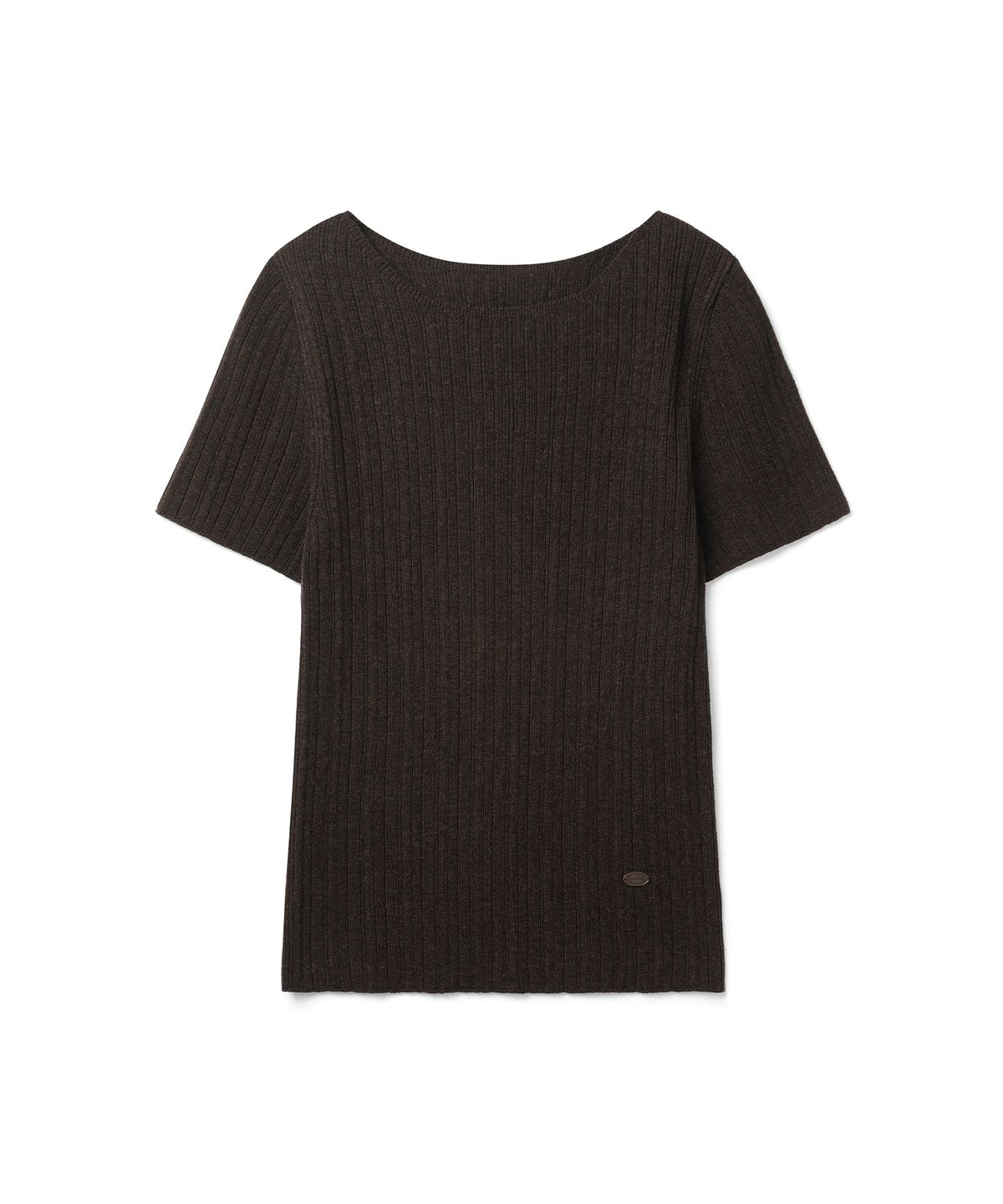 커스텀어클락 우먼(COSTUMEOCLOCK WOMAN) [ITALY] 슬림 보트넥 골지 하프 니트 5 COLOR COWKT012