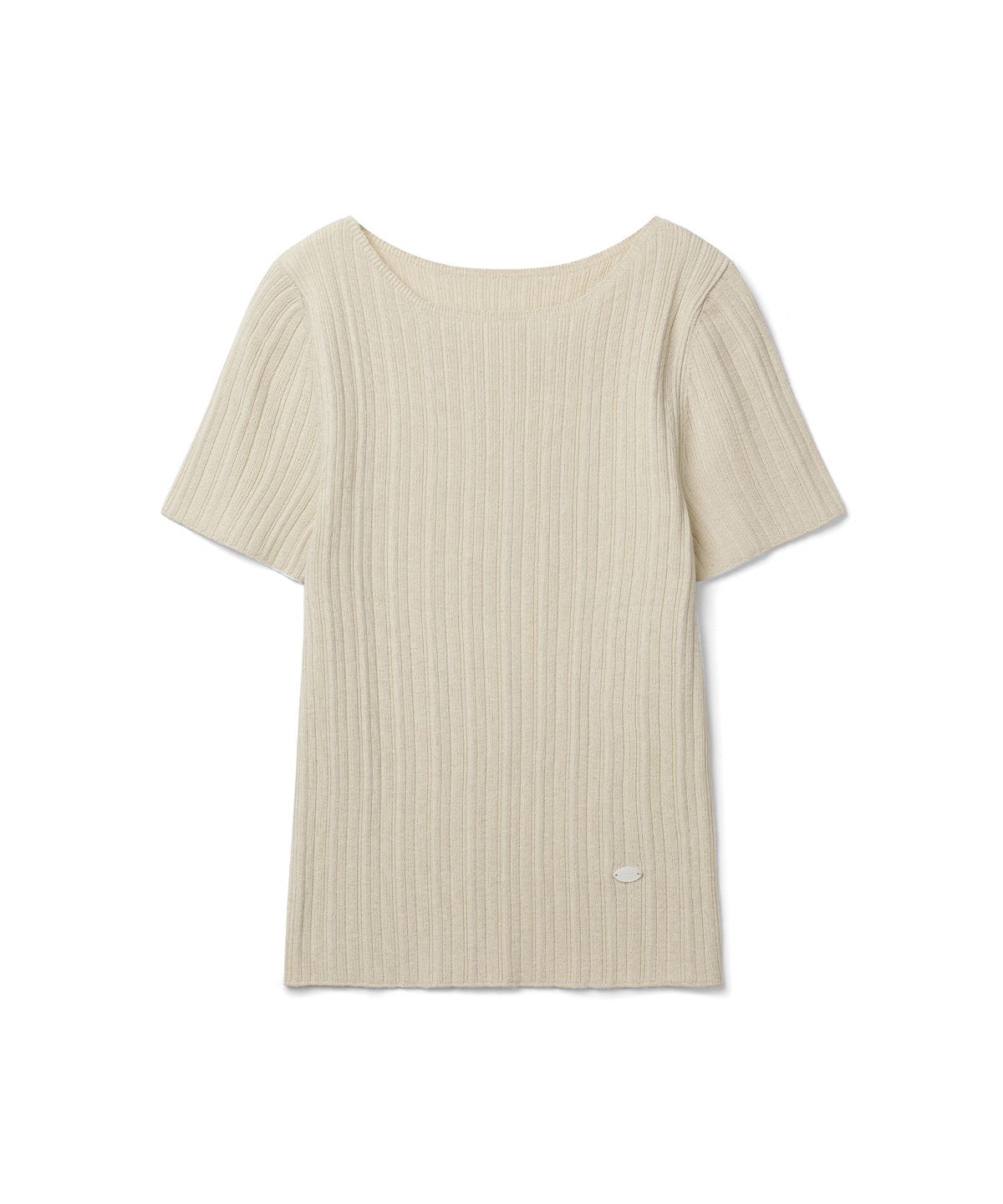 커스텀어클락 우먼(COSTUMEOCLOCK WOMAN) [ITALY] 슬림 보트넥 골지 하프 니트 5 COLOR COWKT012