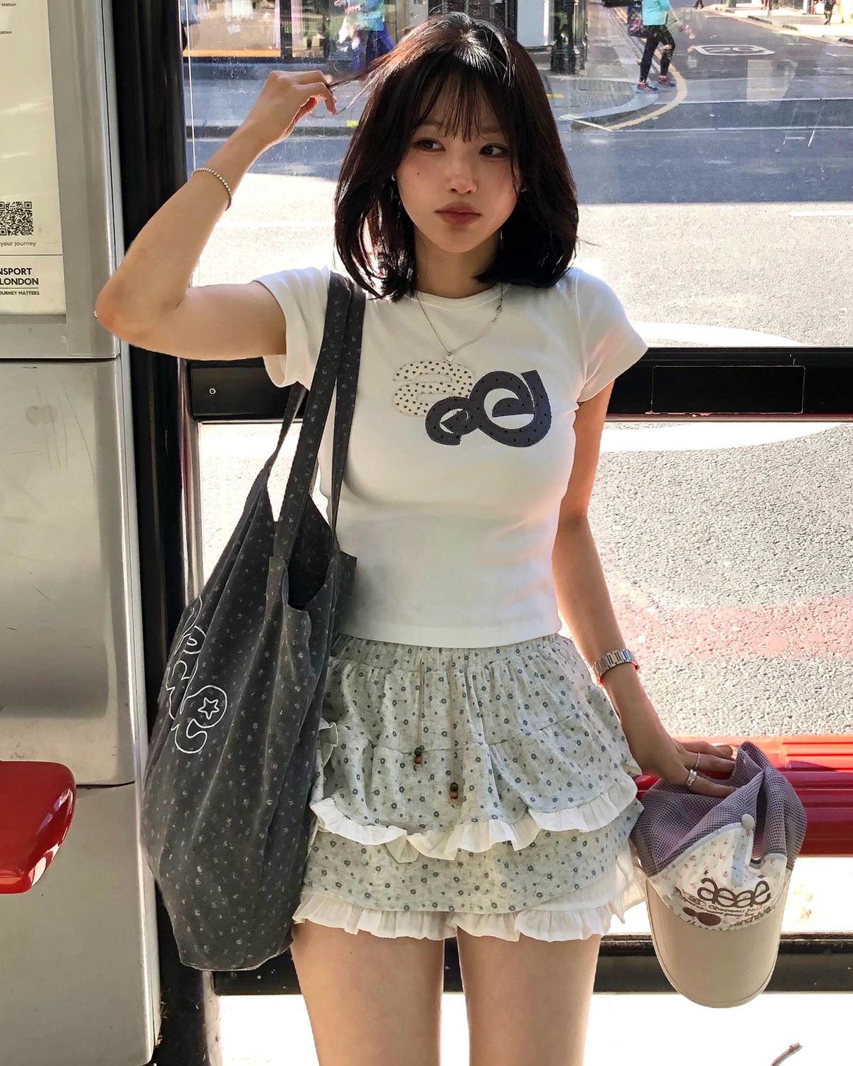 에이이에이이(AEAE) SKIRT MINI SHORTS [OATMEAL]
