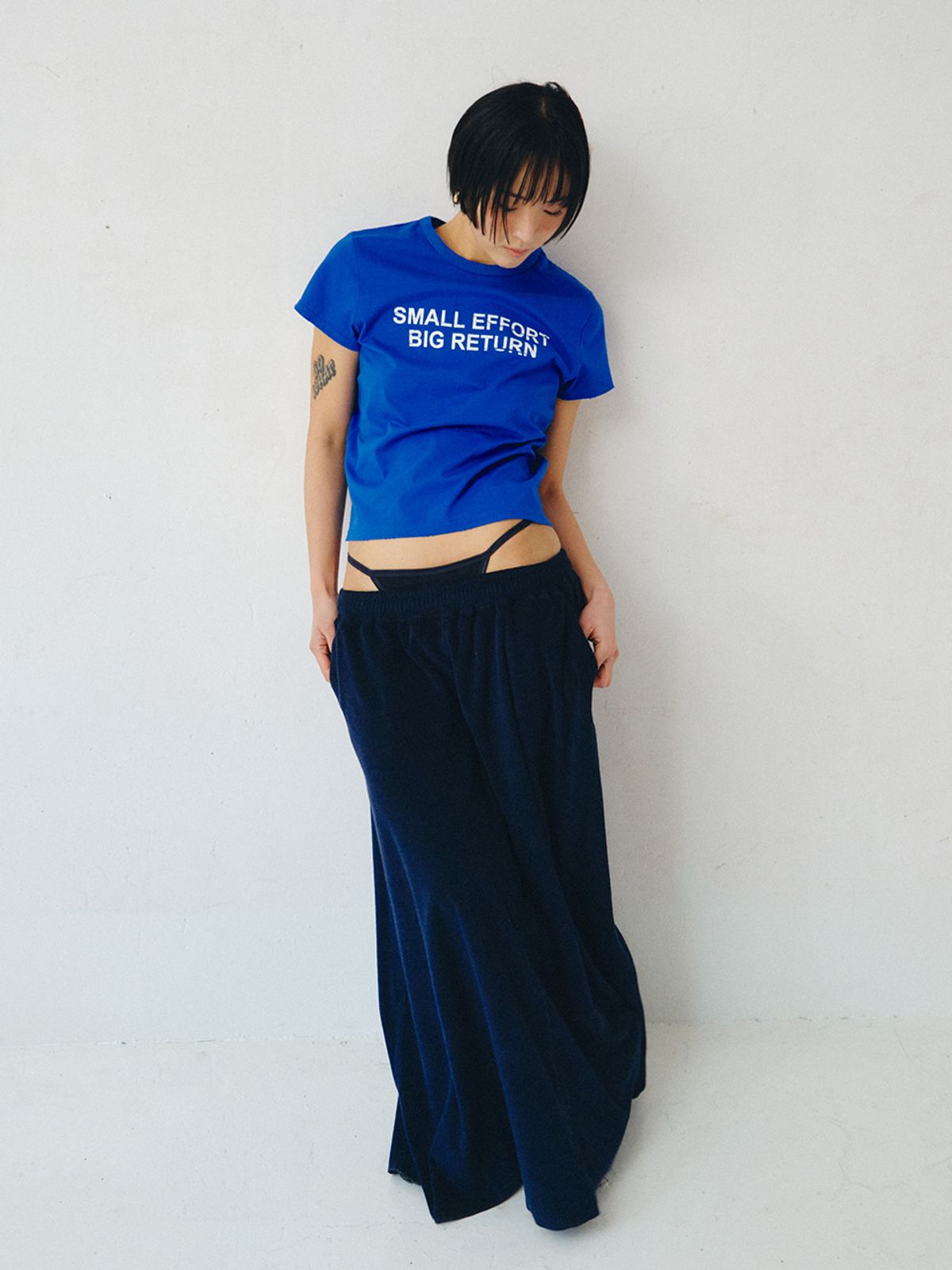 플리즈프로젝트(PLZPROJECT) 3 FORTUNE T-SHIRT, BLUE