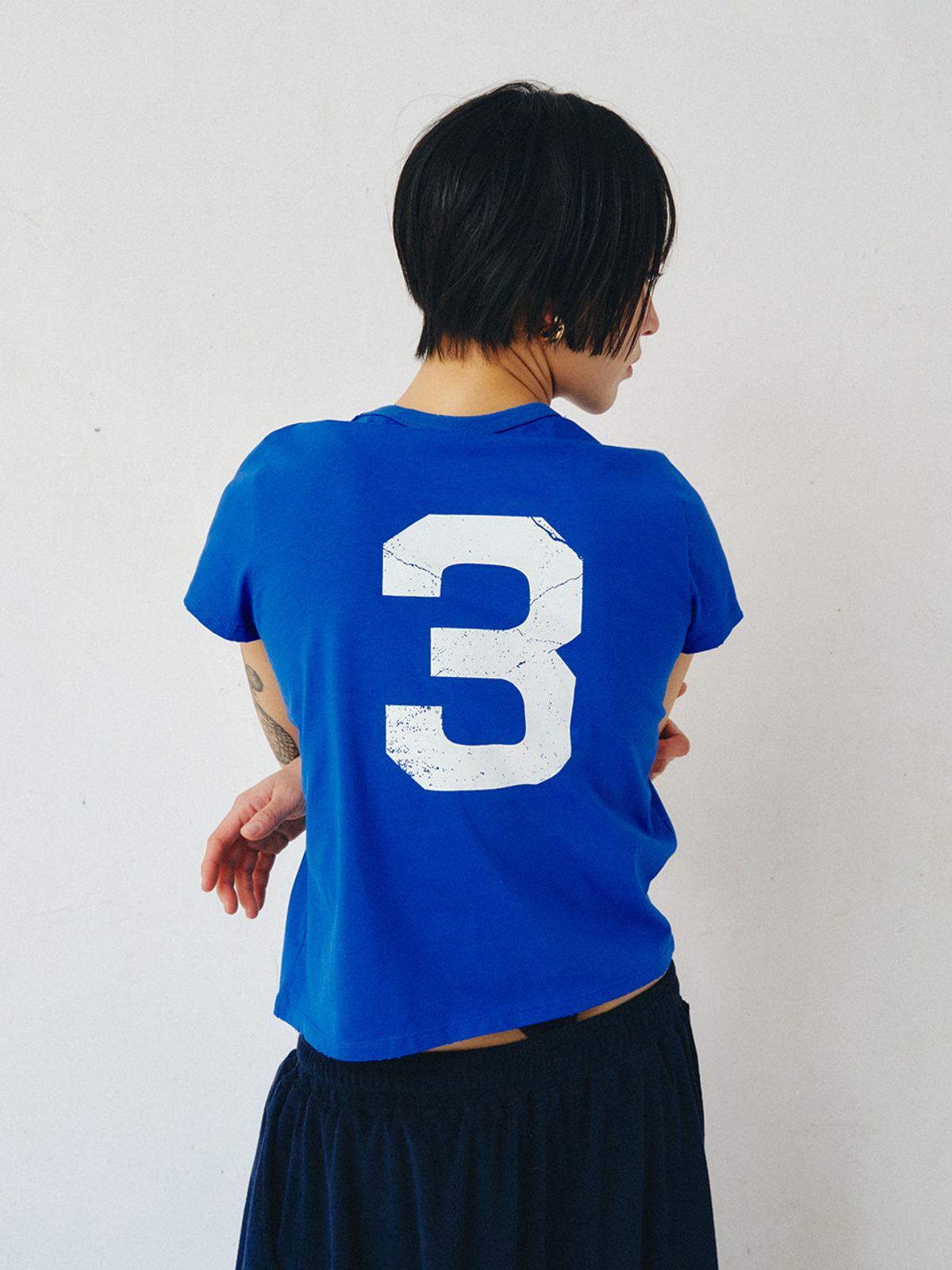 플리즈프로젝트(PLZPROJECT) 3 FORTUNE T-SHIRT, BLUE