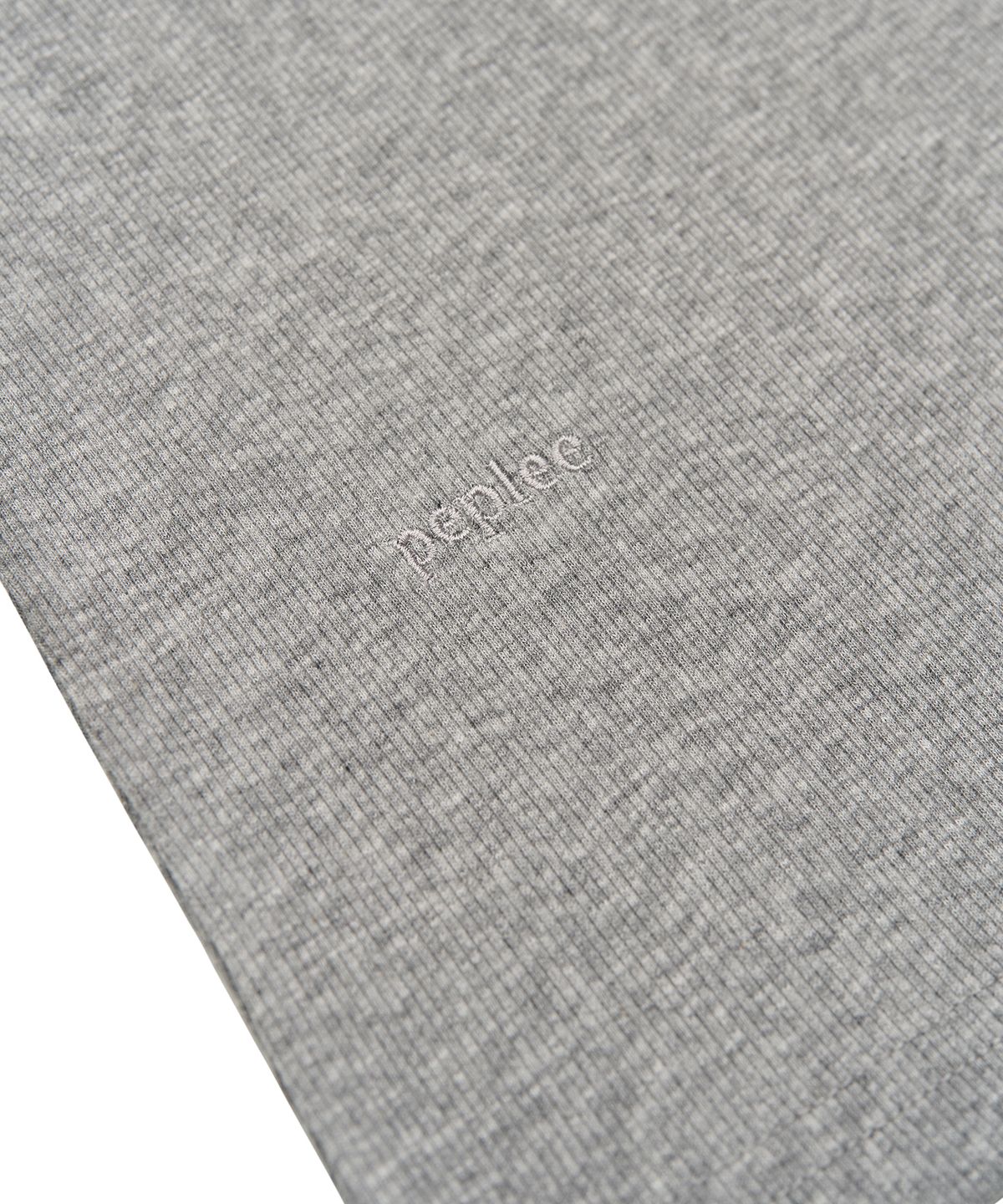 페플리(PEPLEE) Button Henley Neck Sleeveless Top (Grey)