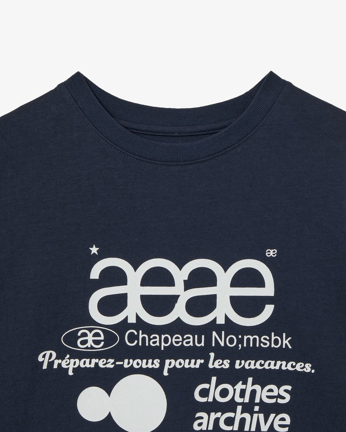 에이이에이이(AEAE) WEB LOGO T-SHIRTS [NAVY]