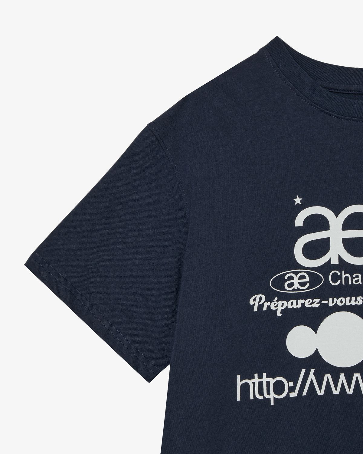 에이이에이이(AEAE) WEB LOGO T-SHIRTS [NAVY]