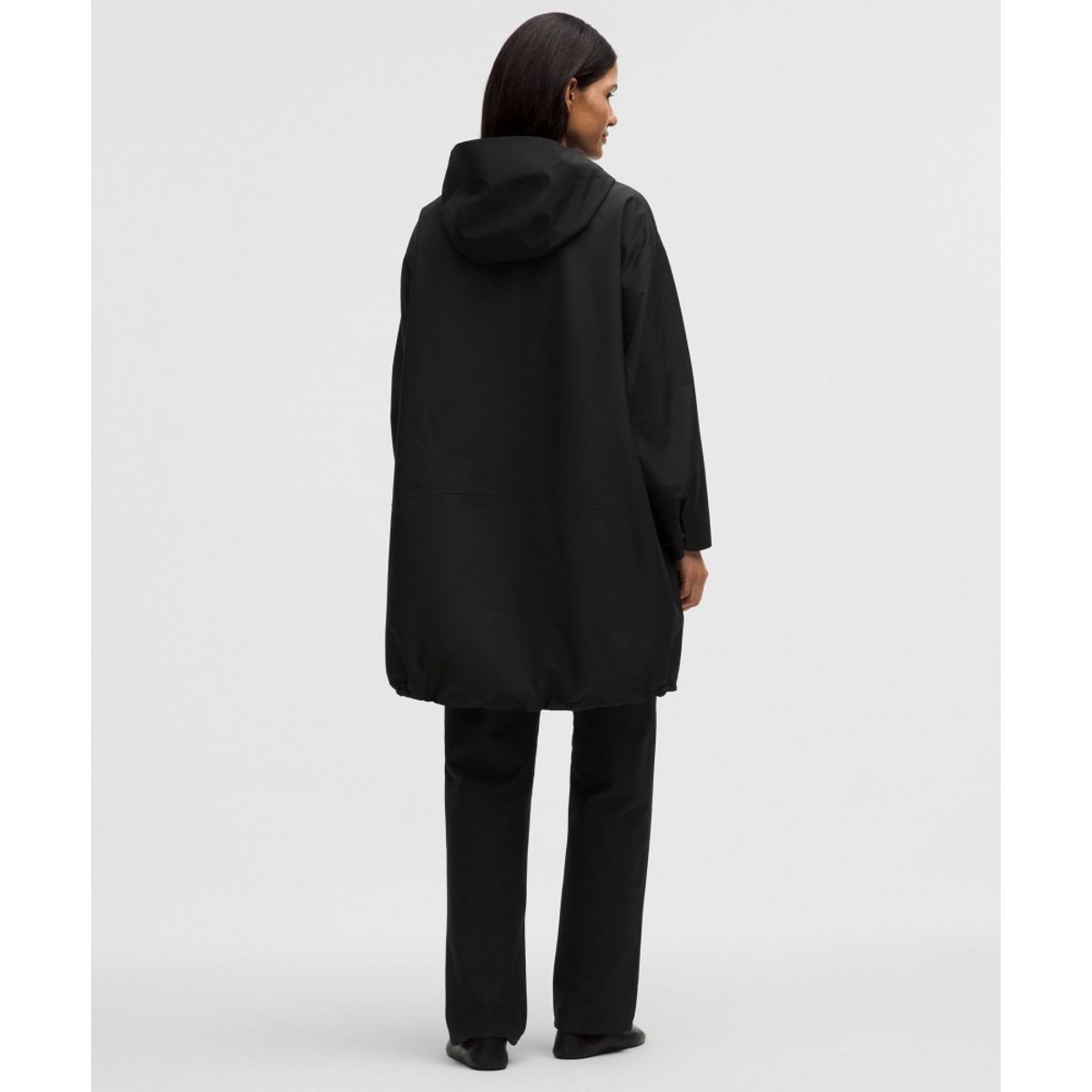 룰루레몬(LULULEMON) 오버사이즈드 코쿤 레인 코트  BLK