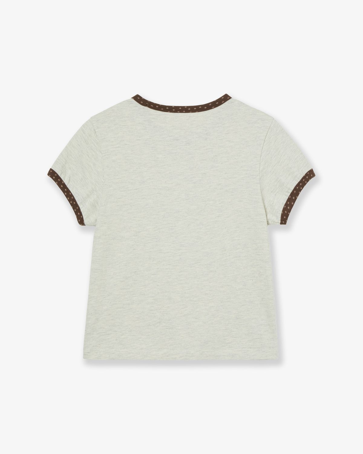 에이이에이이(AEAE) MUSHROOM APPLIQUE TEE [OATMEAL]