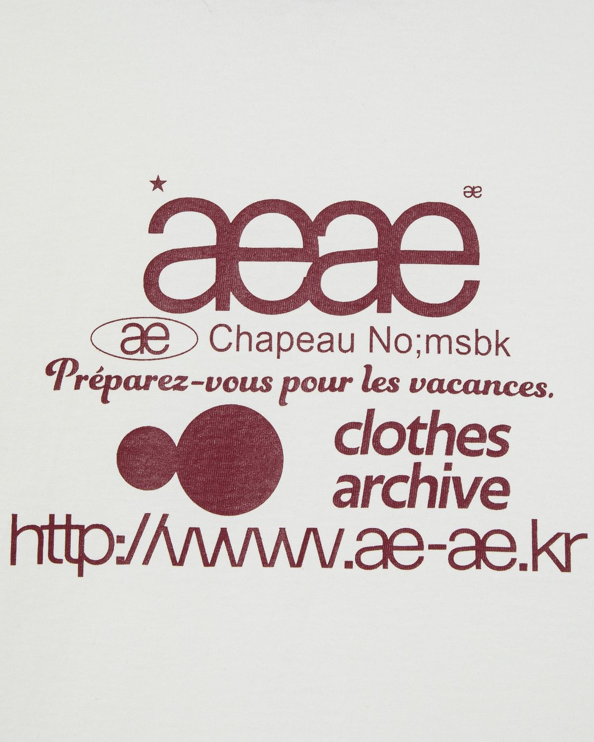 에이이에이이(AEAE) WEB LOGO RINGER TEE [WHITE]