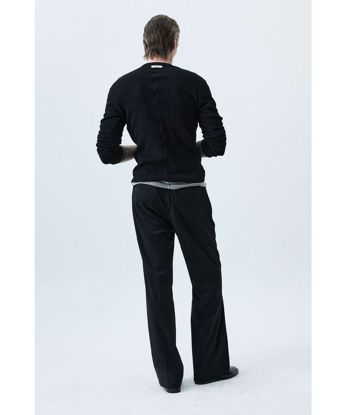 세비지(SAVAGE) Henley Neck Long Sleeve - Black