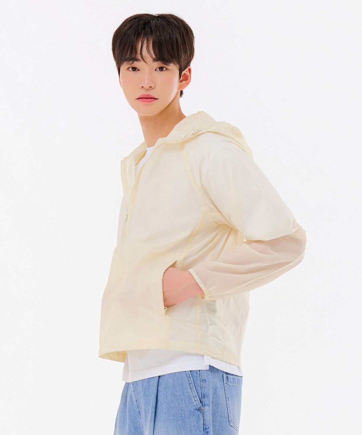 체이스컬트(CHASECULT) 공용 경량 후드 바람막이 점퍼-FBZU4101C05