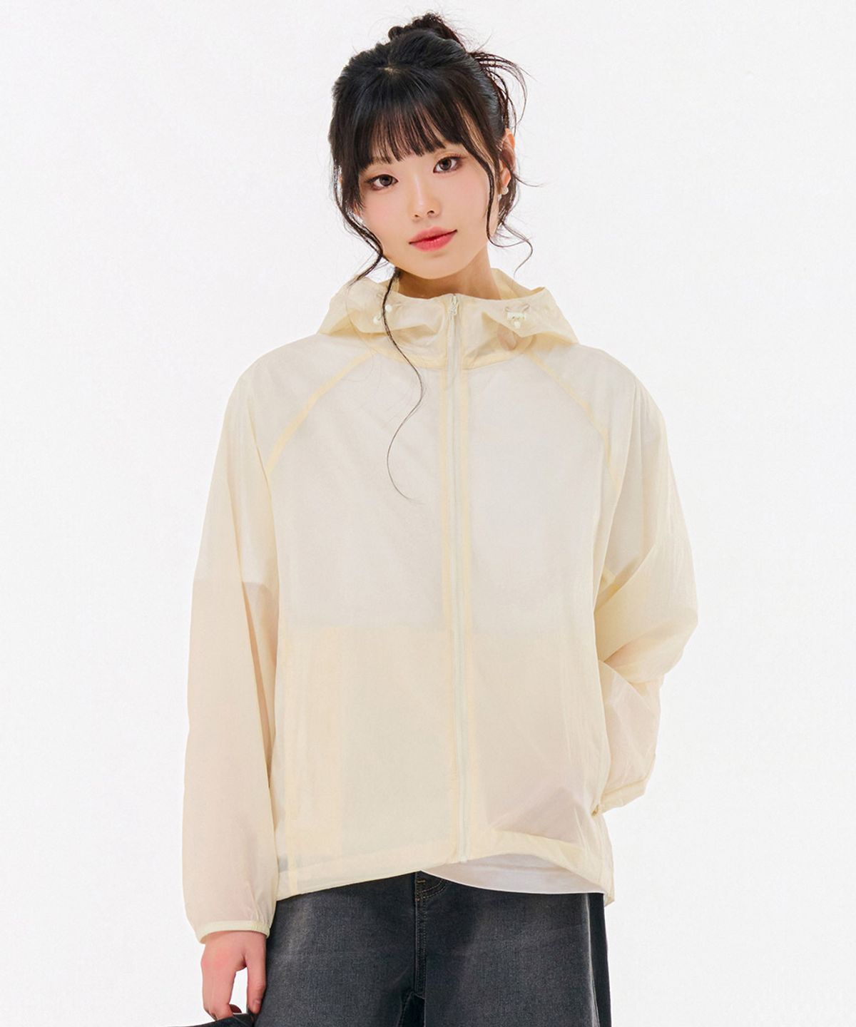 체이스컬트(CHASECULT) 공용 경량 후드 바람막이 점퍼-FBZU4101C05