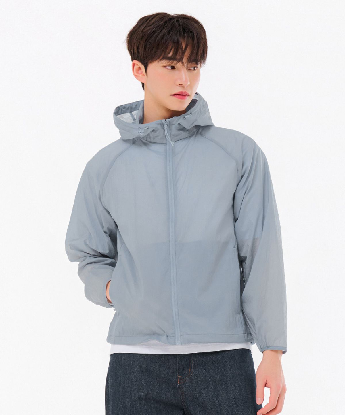 체이스컬트(CHASECULT) 공용 경량 후드 바람막이 점퍼-FBZU4101C0D