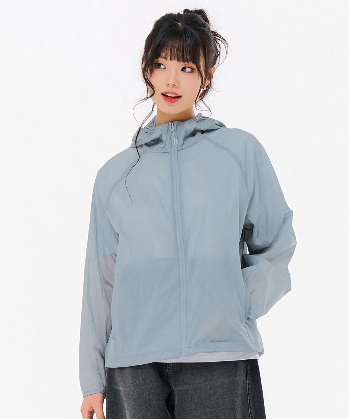 체이스컬트(CHASECULT) 공용 경량 후드 바람막이 점퍼-FBZU4101C0D
