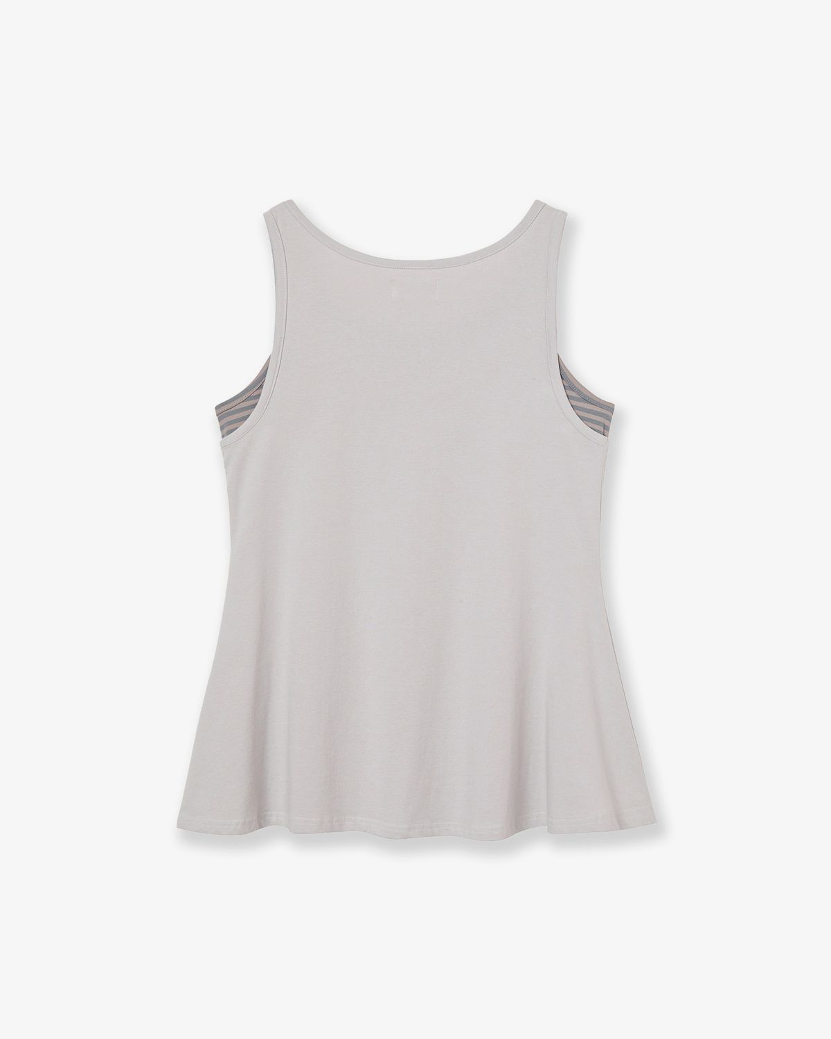 에이이에이이(AEAE) STRIPE LAYERED SLEEVELESS [ASH]