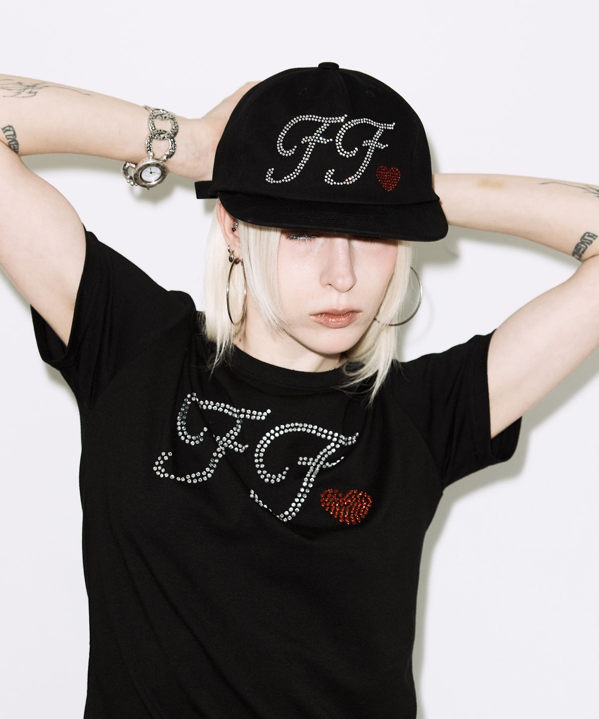 팬시클럽(FANCY CLUB) 글린트 FF 캡 (BLACK) F26QE992