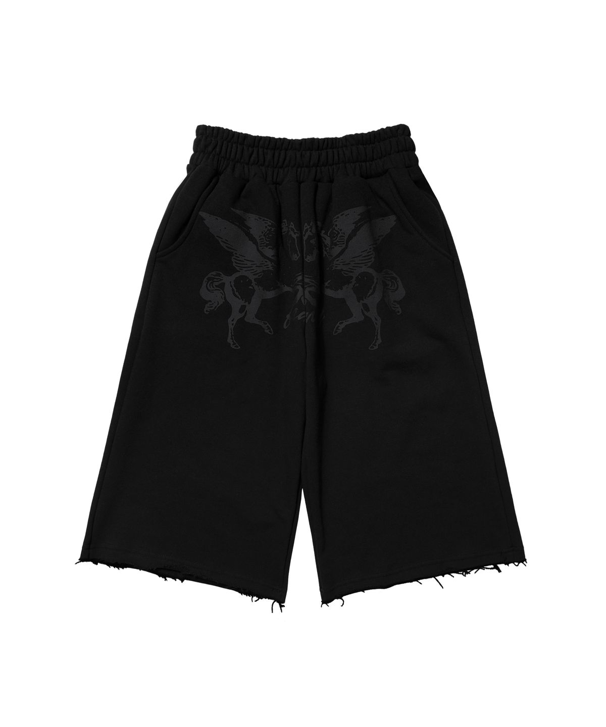 팬시클럽(FANCY CLUB) 페가수스 버뮤다 팬츠 (BLACK) F26QD144
