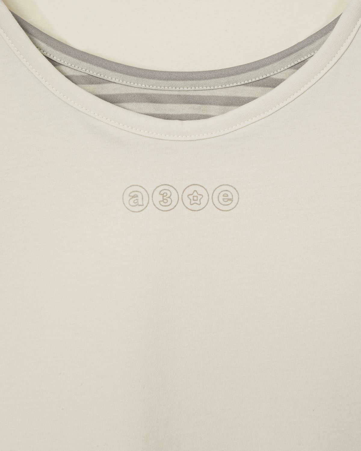 에이이에이이(AEAE) STRIPE LAYERED SLEEVELESS [IVORY]