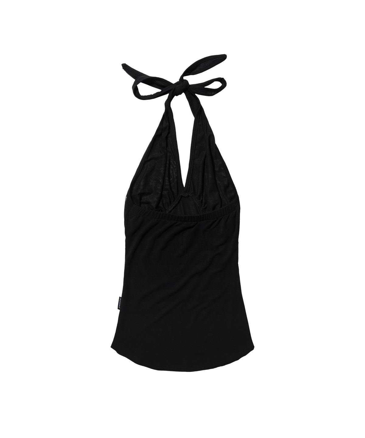 팬시클럽(FANCY CLUB) 뮤즈 홀터넥 탑 (BLACK) F26QB123