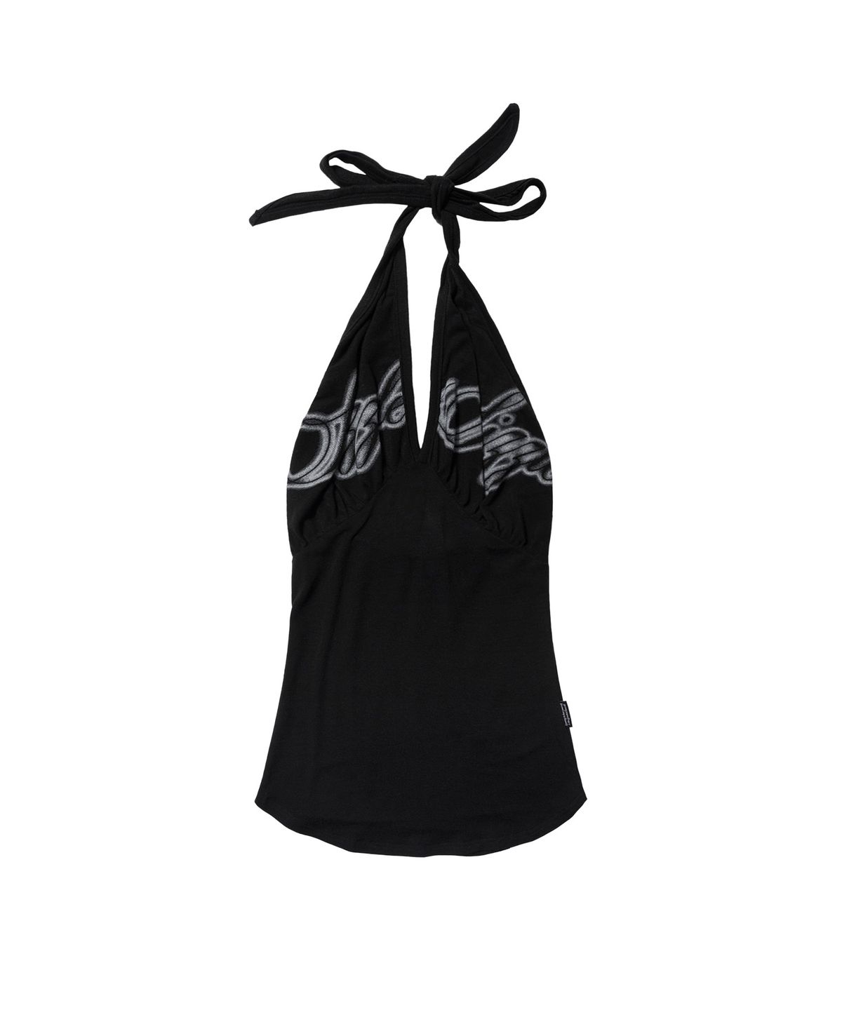 팬시클럽(FANCY CLUB) 뮤즈 홀터넥 탑 (BLACK) F26QB123