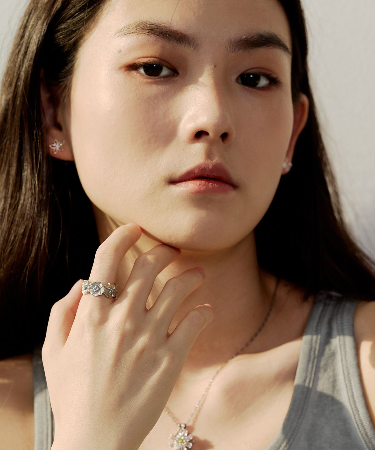 실버태그(SILVERTAG) BRF-26SS3 엔틱 페탈 오너먼트 반지