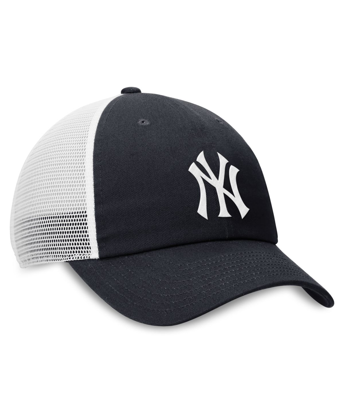 파나틱스(FANATICS) 뉴욕 양키즈 나이키 클럽 언스트럭처 트럭 캡 - 피치 블루/화이트
