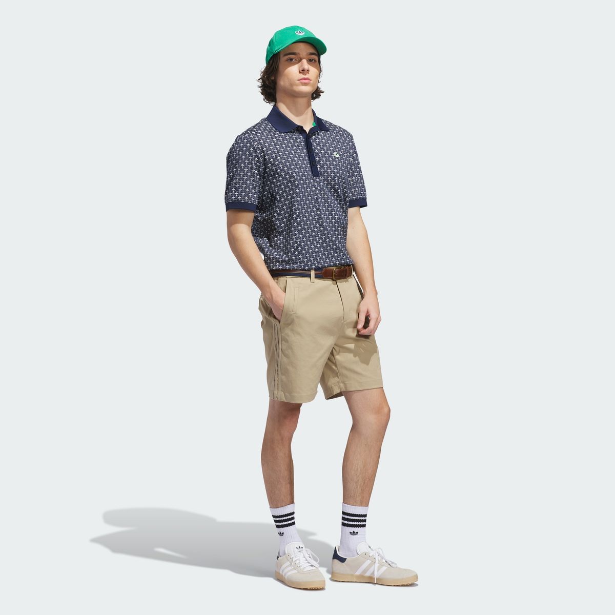 아디다스 골프(ADIDAS GOLF) 오리지널스 올 오버 트레포일 폴로 KE6139