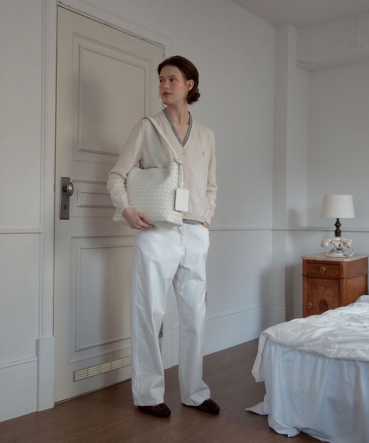 아노에틱(ANOETIC) ANC WEAVING MESH BAG_IVORY