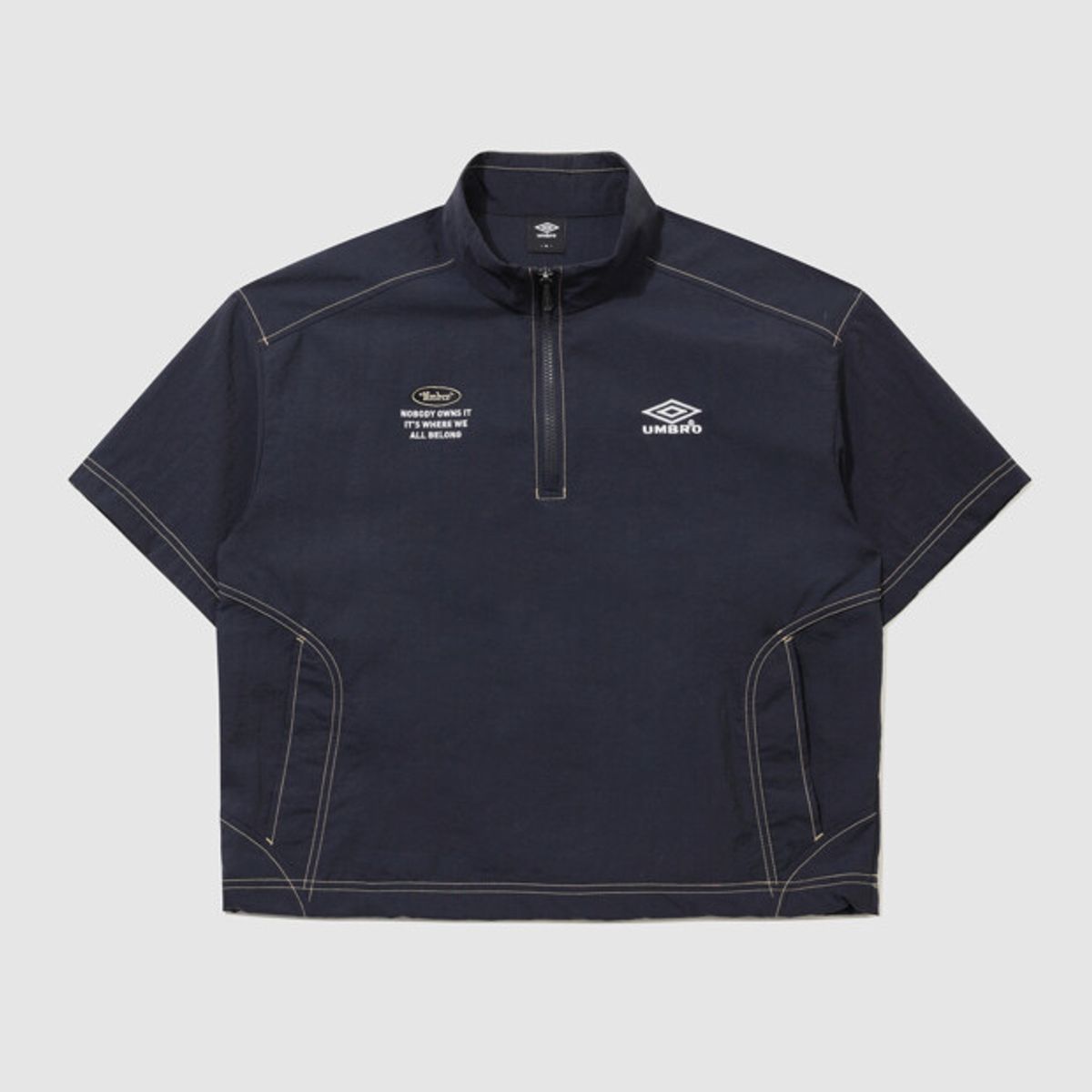 엄브로(UMBRO) 크리스피 타슬란 반팔 아노락 네이비 UR224CWT59