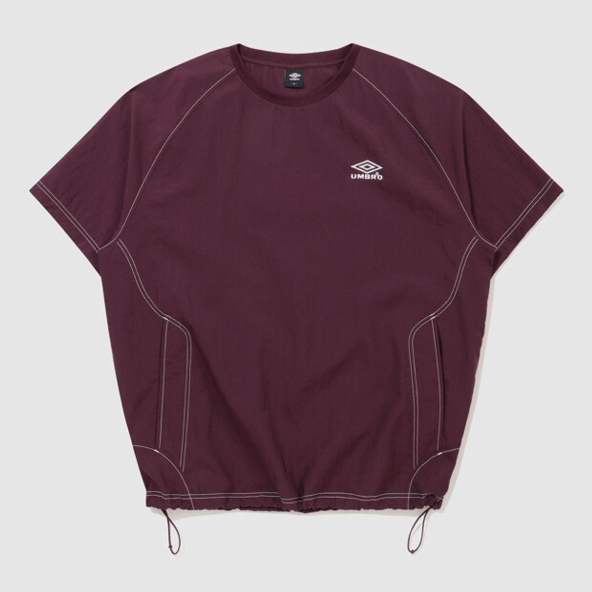 엄브로(UMBRO) 크리스피 타슬란 반팔 피스테 와인 UR224CWT58