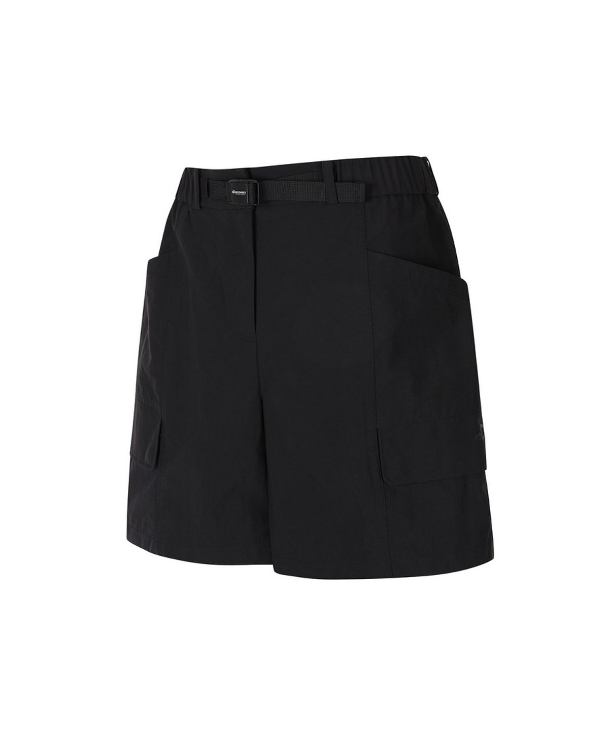 디스커버리 익스페디션(DISCOVERY EXPEDITION) 여성 프레시벤트 벨티드 카고쇼츠 (BLACK)