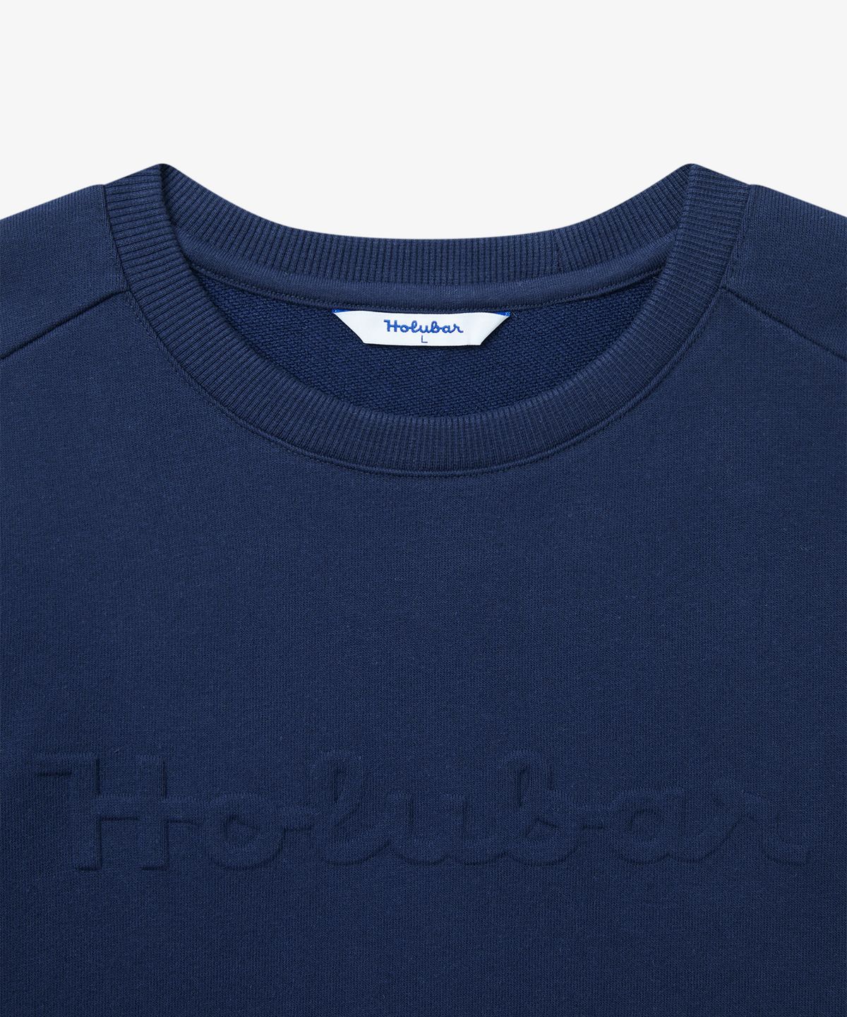 홀루바(HOLUBAR) Basic Logo Sweatshirt Navy