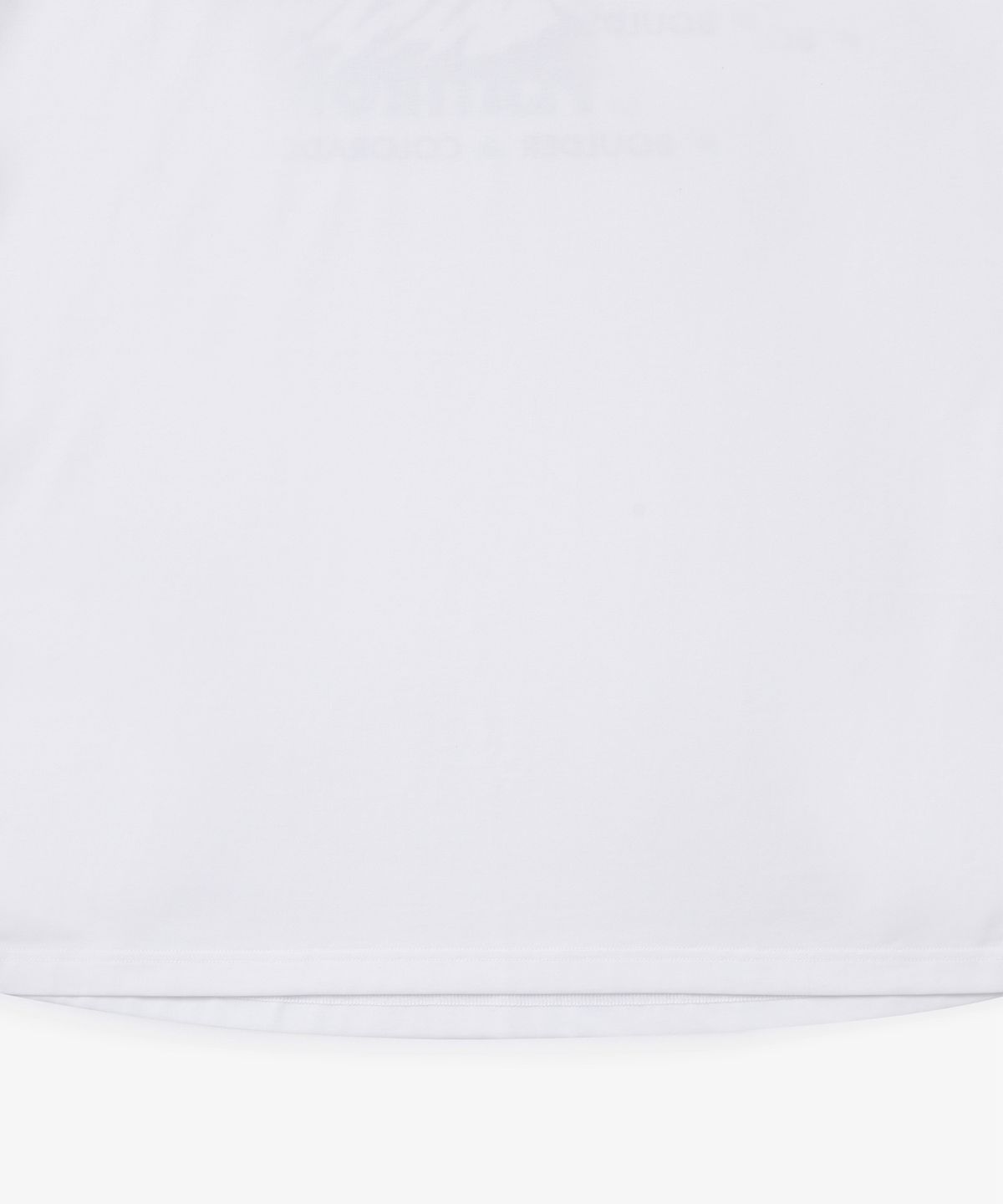 홀루바(HOLUBAR) Rib Neck Graphic T-Shirt White